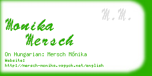 monika mersch business card
